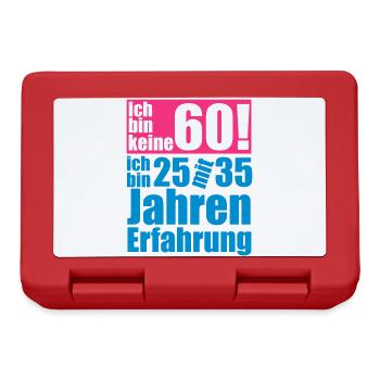 Je ne suis pas 60 années - Boîte à goûter - rouge - Devant