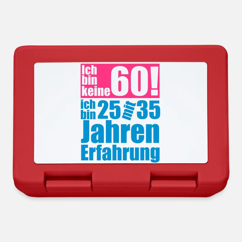 ich bin keine 60 jahre - Brotdose - Rot