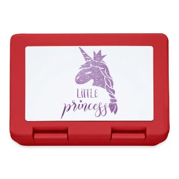 Princesse Licorne Étoilée Violette - Boîte à goûter - rouge - Devant