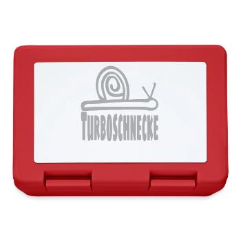 Turbo-escargot / Escargot / Tendance / Proverbes - Boîte à goûter - rouge - Devant