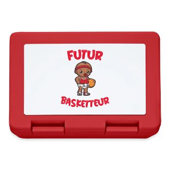 Grossesse - Naissance - Bébé Futur Basketteur - Boîte à goûter - rouge - Devant