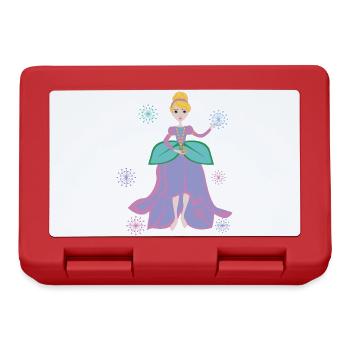 Fantaisie de princesse avec coeur de fleur - Boîte à goûter - rouge - Devant