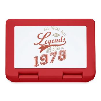 LEGEND ARE BORN IN 1978 birthday gift 43 years - Lunchbox - red - Front