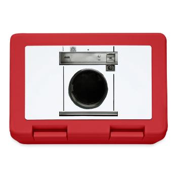 Retro Washing Machine Costume Carnival Halloween Joke - Lunchbox - red - Front