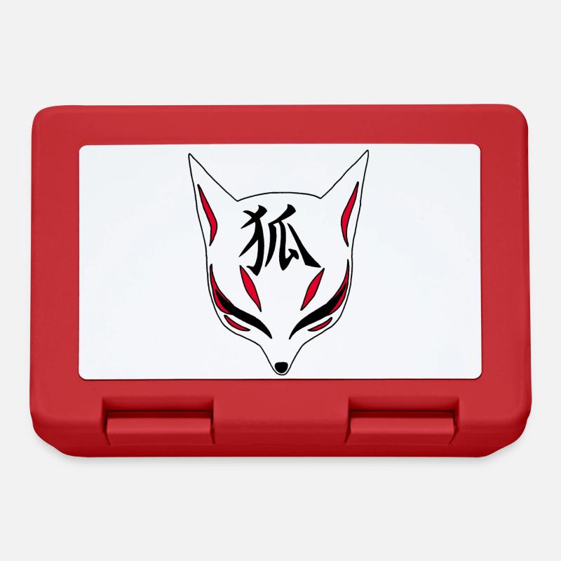 Renard japonais manga - Boîte à goûter - rouge