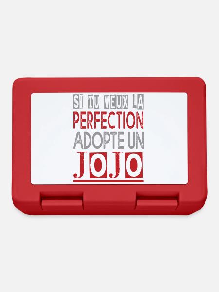 Si tu veux la perfection adopte jojo Drôle Georges - Boîte à goûter - rouge