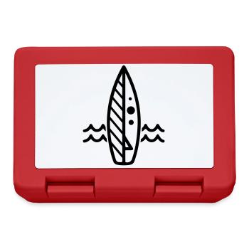 Surfboard icon icon - Lunchbox - red - Front