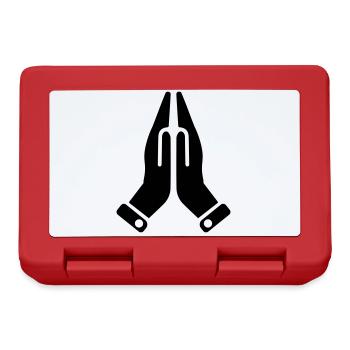 Hände symbol - Brotdose - Rot - Vorne