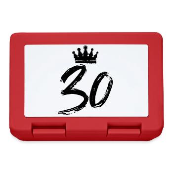 30 Number crown - Lunchbox - red - Front
