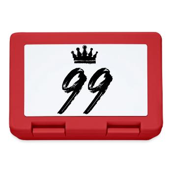 99 Couronne numérique - Boîte à goûter - rouge - Devant