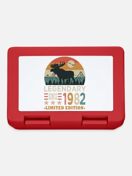 1982 legendary anniversaire né en 1982 - Boîte à goûter - rouge