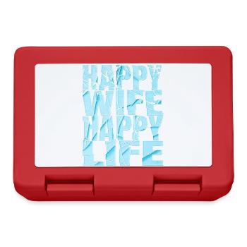 Happy wife happy life - Lunchbox - red - Front