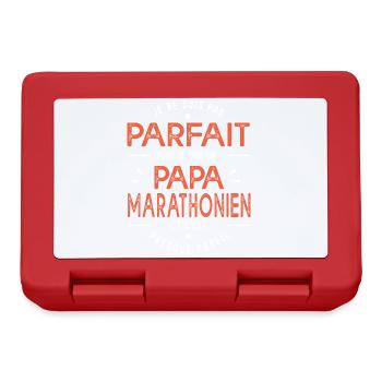 je suis un papa marathonien cadeau papa marathon - Boîte à goûter - rouge - Devant