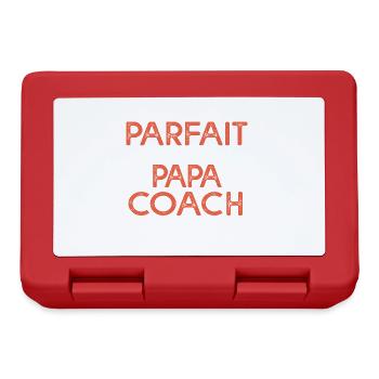 je suis un papa coach cadeau entraineur humour - Boîte à goûter - rouge - Devant