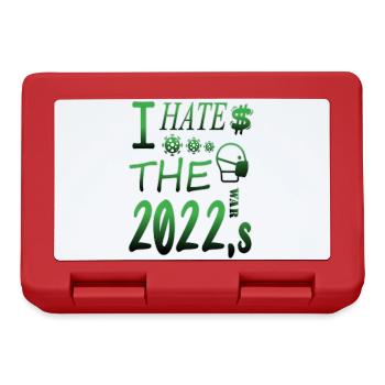 I hate 2022 - Lunchbox - red - Front