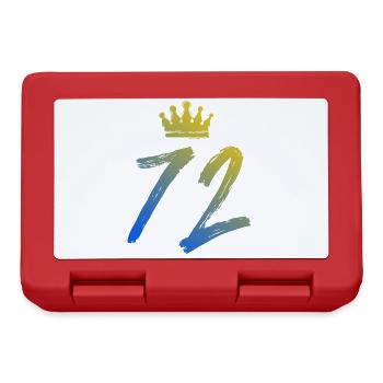 72 Number crown - Lunchbox - red - Front