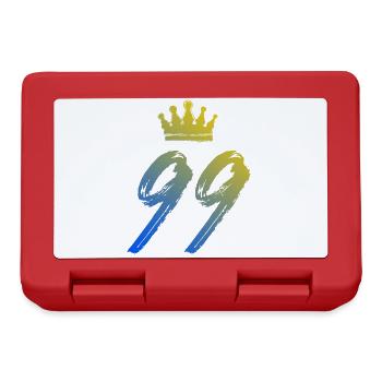 99 Number crown - Lunchbox - red - Front