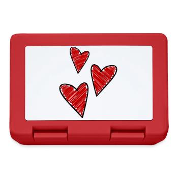 Hearts Symbol Love - Boîte à goûter - rouge - Devant
