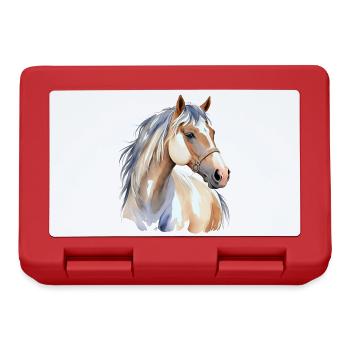 Cheval de peinture - Boîte à goûter - rouge - Devant