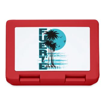Fuerteventura Palm Sunset My Place Shirt - Lunchbox - red - Front