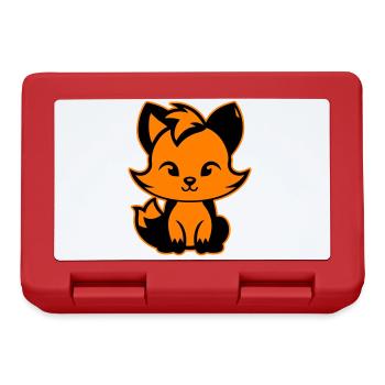 Fox Cute Cute Baby - Lunchbox - red - Front