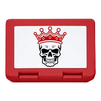 Couronne de Roi Crâne - Boîte à goûter - rouge - Devant