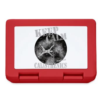 Restez calme – Calisthenics Design - Boîte à goûter - rouge - Devant