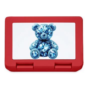 Crystal Bear Diamant Diamanten - Brotdose - Rot - Vorne