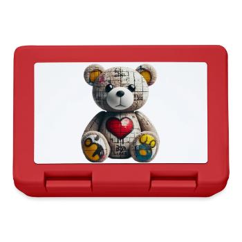 Orso orsacchiotto Teddy Bear - Lunchbox - red - Front