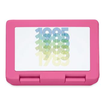 Konzentrische Jahresringe 1965 2015 - Brotdose - Pink - Vorne