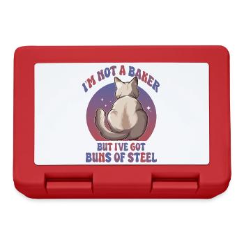Buns of Steel Cat - Lunchbox - red - Front