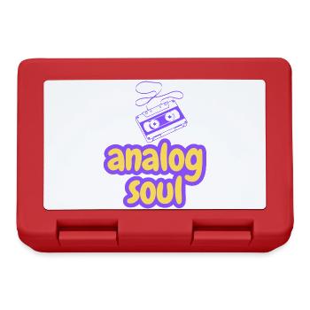 Cassette Soul Analogique Rétro - Boîte à goûter - rouge - Devant