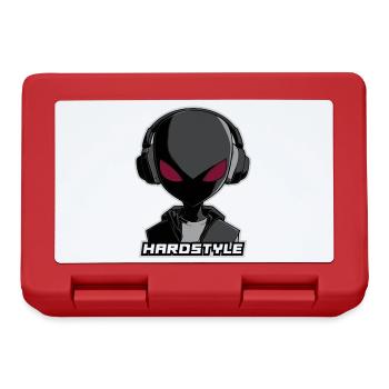 Hardstyle Alien – Music Design with Headphones - Lunchbox - red - Front