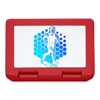 Running motif for real lovers - Lunchbox - red - Front