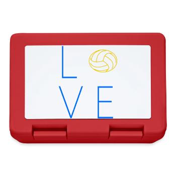 Volleyball Volleyball Saying - Lunchbox - red - Front