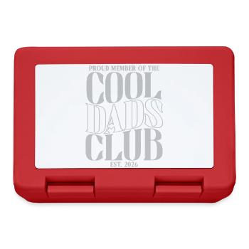 Cool Dads Club - Dad 2026 Gift - Lunchbox - red - Front