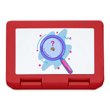 Searching for the brain with a magnifying glass - Lunchbox - red - Front
