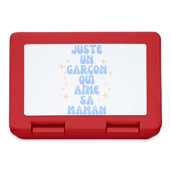 Juste Un Garçon Qui Aime Sa Maman - Boîte à goûter - rouge - Devant