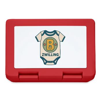 Zwilling Babybody Buchstabe B - Brotdose - Rot - Vorne
