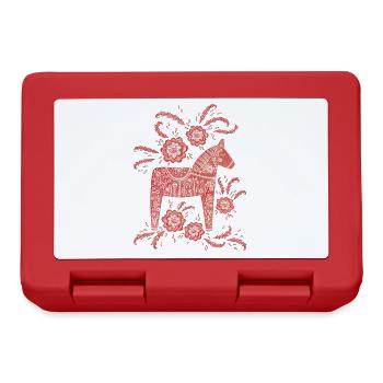 Swedish Darla Horse - Lunchbox - red - Front
