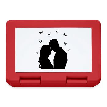Shadow Picture Man Wife Love Commonality - Lunchbox - red - Front
