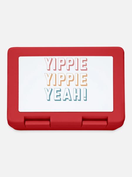 Yippie Yippie Yeah! Spass - Brotdose - Rot