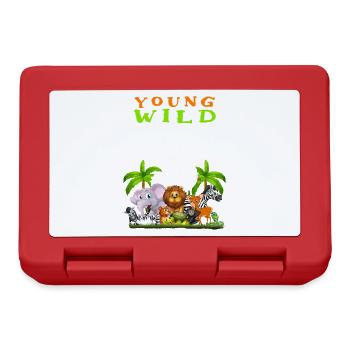 3rd birthday for three years children dinosaurs - Lunchbox - red - Front