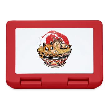 Anime-ramen, le personnage de chat pour l’animation - Boîte à goûter - rouge - Devant