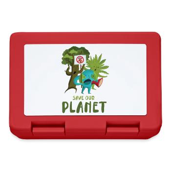 Sauvez notre planète design pour le - Boîte à goûter - rouge - Devant