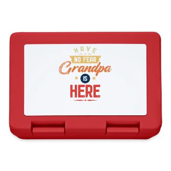 Don't be afraid, Grandpa is vintage design here - Lunchbox - red - Front