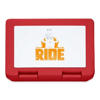 Ride Cyclist Design for cyclists or bikers - Lunchbox - red - Front