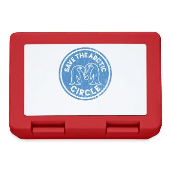 Save The Arctic Circle Design Tierrechte - Brotdose - Rot - Vorne