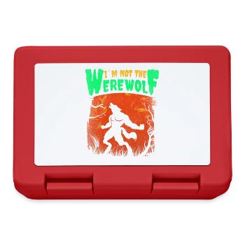 Je ne suis pas le design de loup-garou pour - Boîte à goûter - rouge - Devant