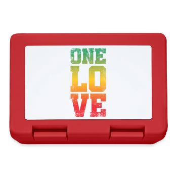 A Love Design For Reggae Rasta - Lunchbox - red - Front